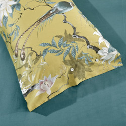 Iddeko parure de lit oiseaux de paradis Queen Size