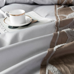 Iddeko parure de lit Versailles Queen Size